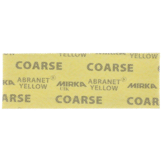 Mirka Abranet Yellow Schleifgitterstreifen 80x230 mm, Körnung coarse