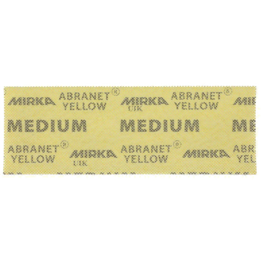 Mirka Abranet Yellow Schleifgitterstreifen 80x230 mm, Körnung medium