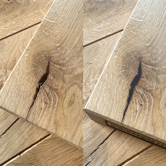 Woodrepair Anwendungsbeispiel aufgefüllt