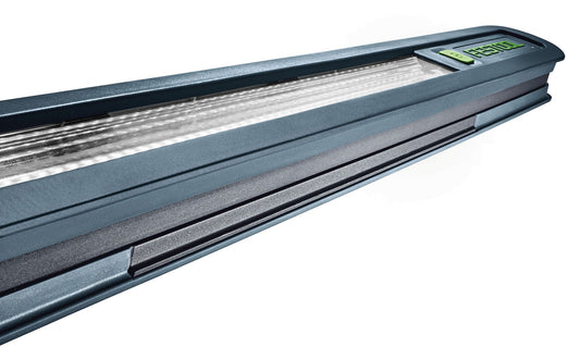 Festool SYSLITE STL 450 Streiflicht mit LED-Beleuchtung und grauem Kunststoffgehäuse, Seitenansicht
