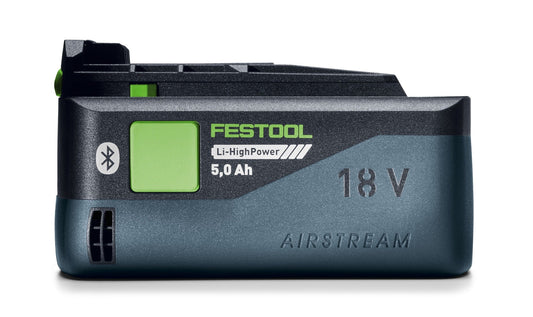 Festool Li-HighPower BP 18 Li 5,0 Ah Akku mit Bluetooth-Funktion, 18V, Seitenansicht