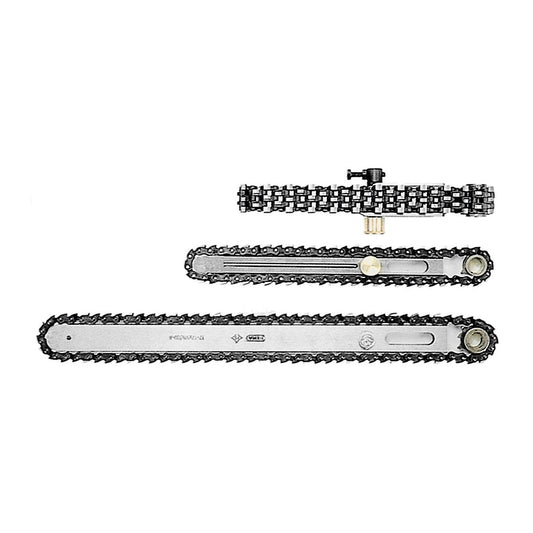 Festool Fräskette MC-CM 28x35/40x100 A mit Kette, Schiene und Kettenspanner in Übersicht