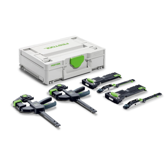 Festool Zubehör-Set ZS FS-EP TS60 mit Systainer und Eintauch-Positionsanzeiger, Einhandzwingen und Schnittbreitenanzeiger