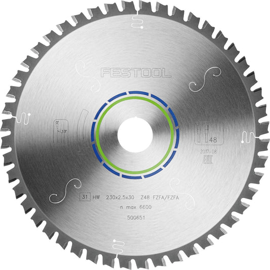 Festool Kreissägeblatt STEEL HW 230x2,5x30 mit 48 Hartmetallzähnen für Metall und Stahl