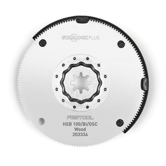 Festool Holz-Sägeblatt HSB 100/Bi/OSC mit Starlock Plus, Ø 100 mm BiMetall-Kreissägeblatt
