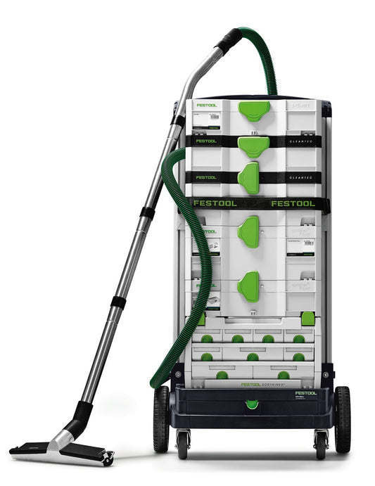 Festool Bodendüse D 36 BD 370 mit Saugschlauch auf Systainer-Wagen, 370 mm Arbeitsbreite