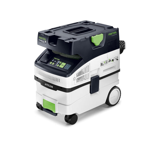 Festool CLEANTEC CTM MIDI I AC Absaugmobil mit AUTOCLEAN Filterabreinigung, Frontalansicht