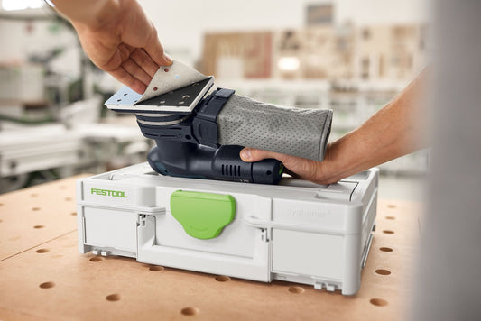 Festool Schleifmittel-Systainer³ mit Granat Schleifstreifen 80x133 und Elektroschleiferaufsatz, SYS3 Aufbewahrung