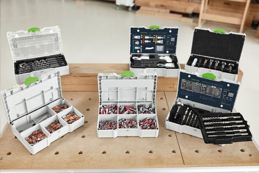 Festool Schlankenbohrer-Set SYS3 S 76-SB CE-SORT/6 Systainer mit 6 CENTROTEC Bohrern verschiedener Durchmesser