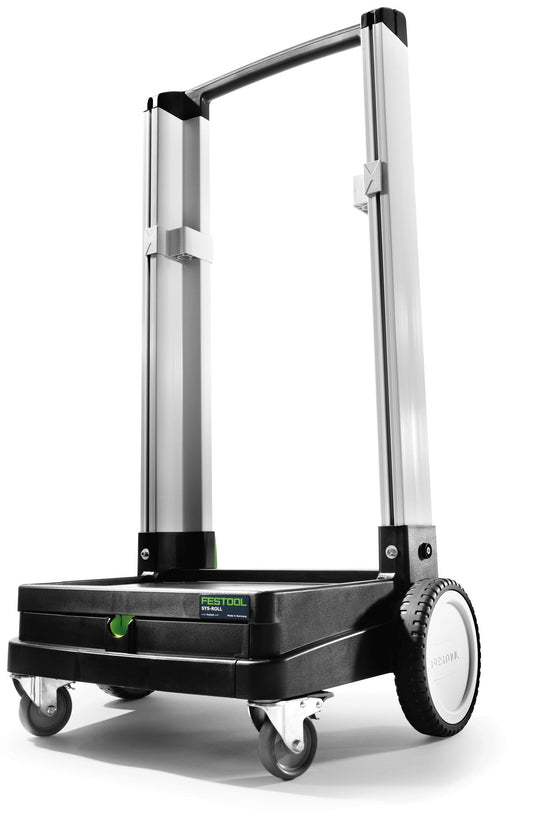 Festool SYS-Roll 100 Transportwagen mit Systainer, Sackkarrenfunktion und großen Hinterrädern für Treppentransport