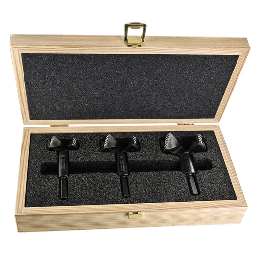 FAMAG Forstnerbohrersatz Bormax WS 3-teilig im offenem Holzkasten