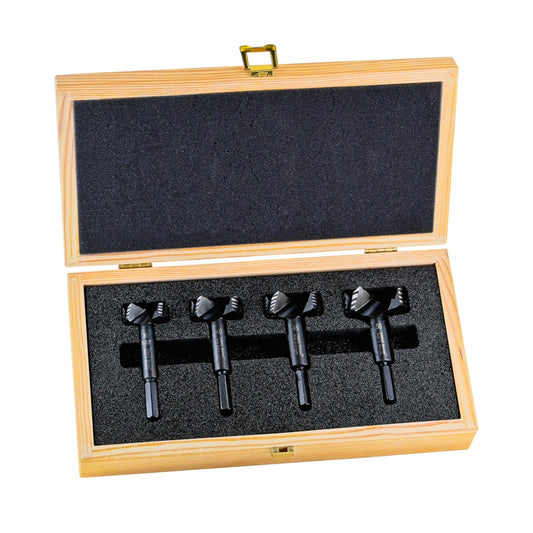 FAMAG Forstnerbohrersatz Bormax WS 1622.504 im Holzkasten offen mit Forstnerbohrer  Ø 35, 40, 45, 50 mm