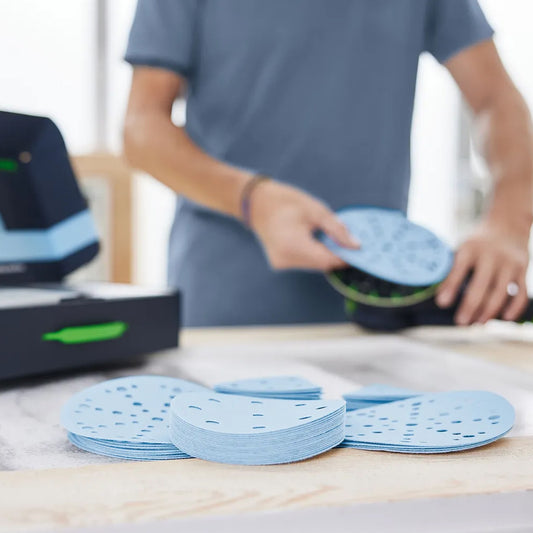 Festool Schleifscheiben Granat Set / Mix Pack im Fokus