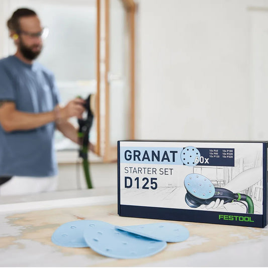 Festool Schleifscheiben Granat Set - MIx Pack Anwendungsbeispiel