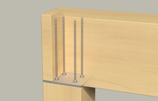 Statische Holzverbindung mit Konstruktionsschrauben