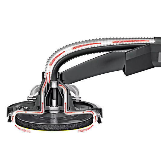 FLEX Giraffe Wand- und Deckenschleifer GE 5 Veranschaulichung der Absaugung