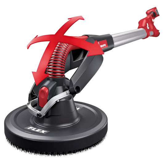 FLEX Giraffe Akku-Wand- und Deckenschleifer GE MH 18.0-EC/5.0 Set+MH-R Kopfbewegung