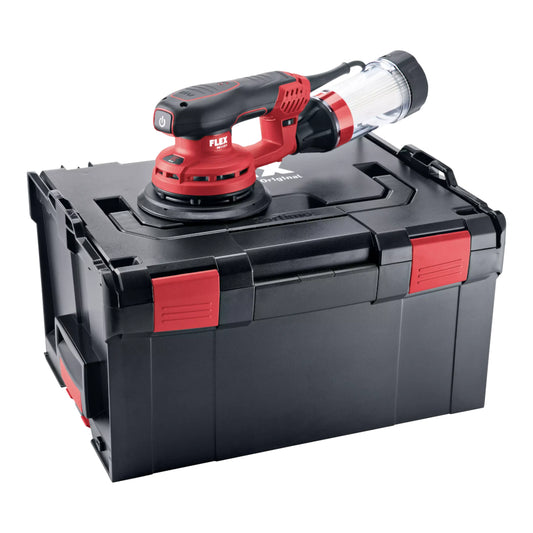 FLEX Exzenterschleifer ORE 3-150 EC mit Filterpatrone und L-BOXX, Gesamtansicht