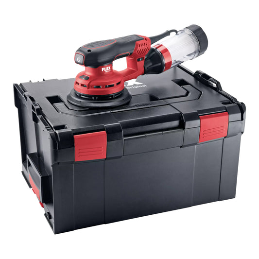 FLEX Exzenterschleifer ORE 5-150 EC mit Filterpatrone und L-BOXX, Gesamtansicht