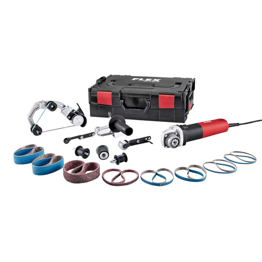 FLEX Rohrbandschleifer und Bandfeile BRE 8-4 INOX Set Lieferumfanf