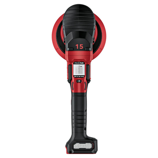 FLEX Akku-Exzenterpolierer XFE 15 150 18-EC C Draufsicht - Schleiftitan.de