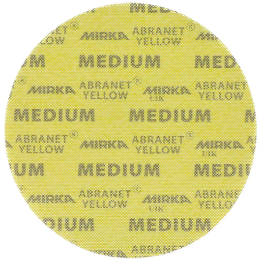 Mirka Abranet Yellow Schleifgitterscheibe Ø 225 mm, Körnung medium