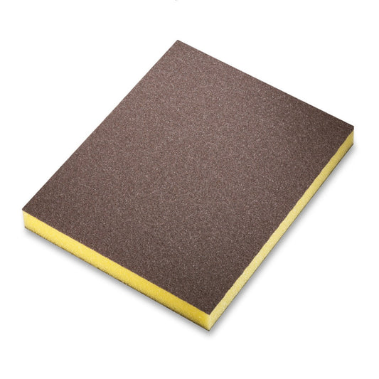 sia 7983 siasponge flex Pads gelb – elastische Schleifpads für feine Handschliffarbeiten auf Holz, Lack, Spachtelmasse und Kunststoffoberflächen.
