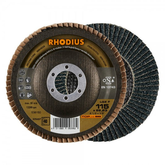Rhodius Fächerschleifscheibe LGZ F