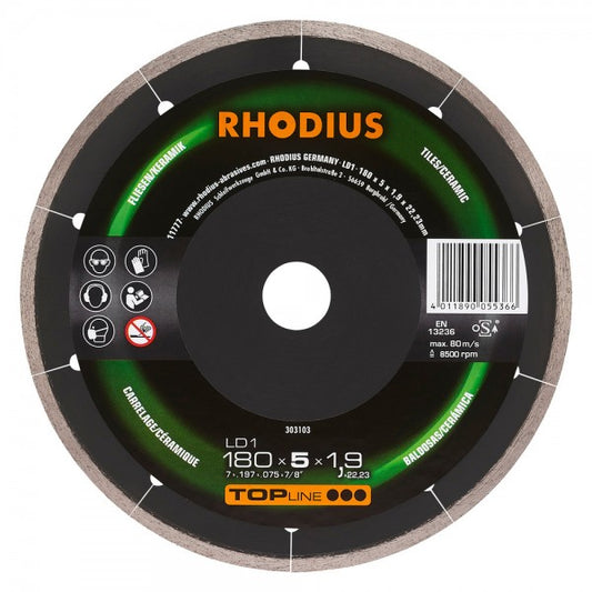 Rhodius Diamanttrennscheibe LD1 180 mm